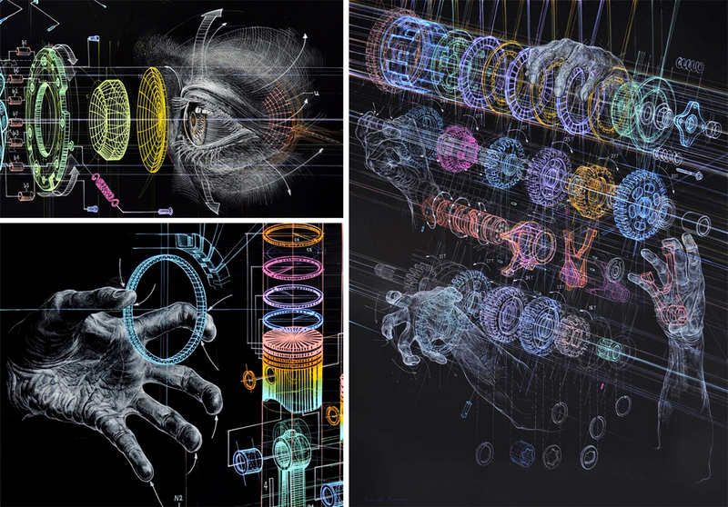 Illustration for article titled Oil Paintings That Look Like They Came Straight Out Of Futuristic Lab